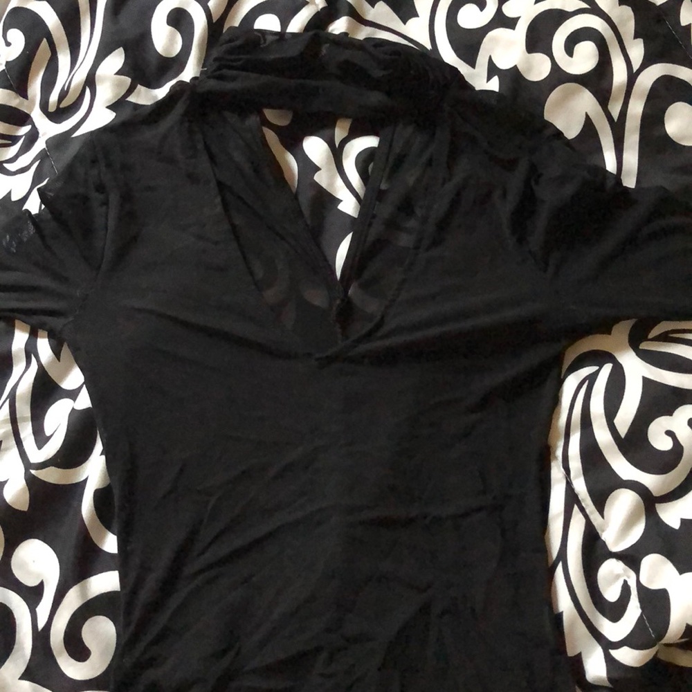 All Black Mesh Bodysuit